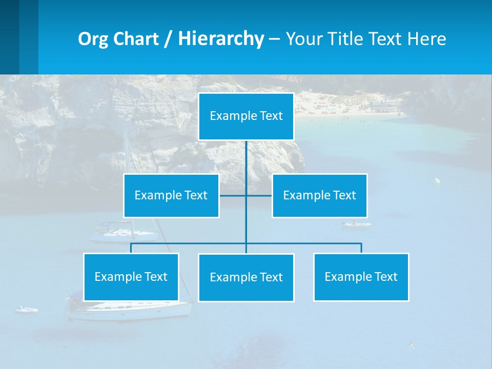 Macaralleta Landscape Blue PowerPoint Template