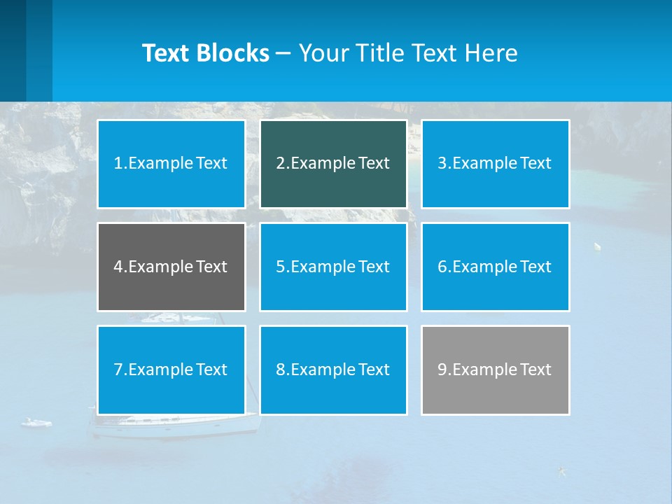 Macaralleta Landscape Blue PowerPoint Template