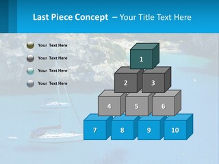 Macaralleta Landscape Blue PowerPoint Template