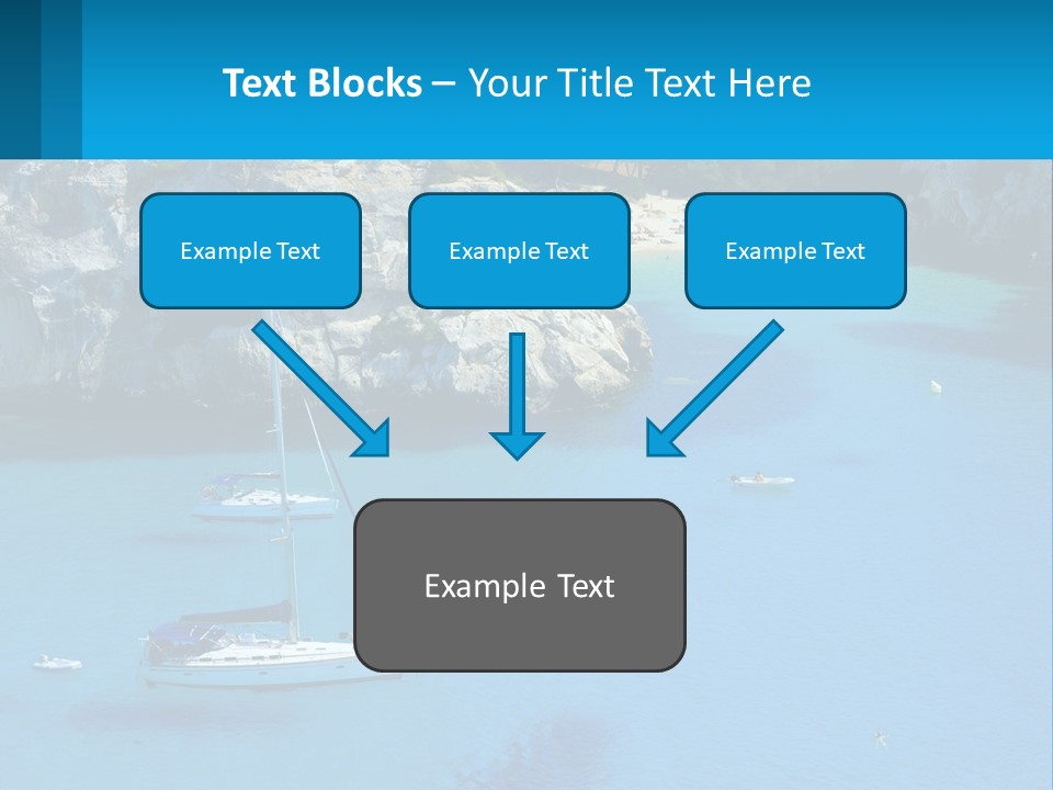Macaralleta Landscape Blue PowerPoint Template