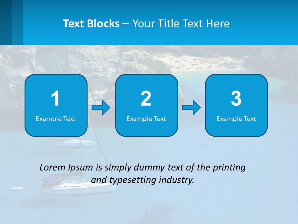 Macaralleta Landscape Blue PowerPoint Template