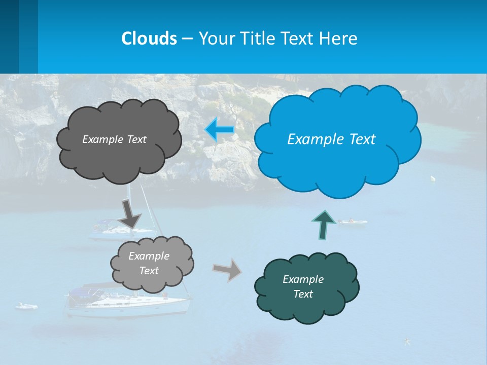 Macaralleta Landscape Blue PowerPoint Template