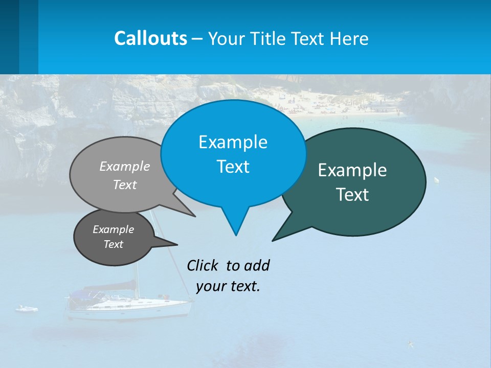 Macaralleta Landscape Blue PowerPoint Template