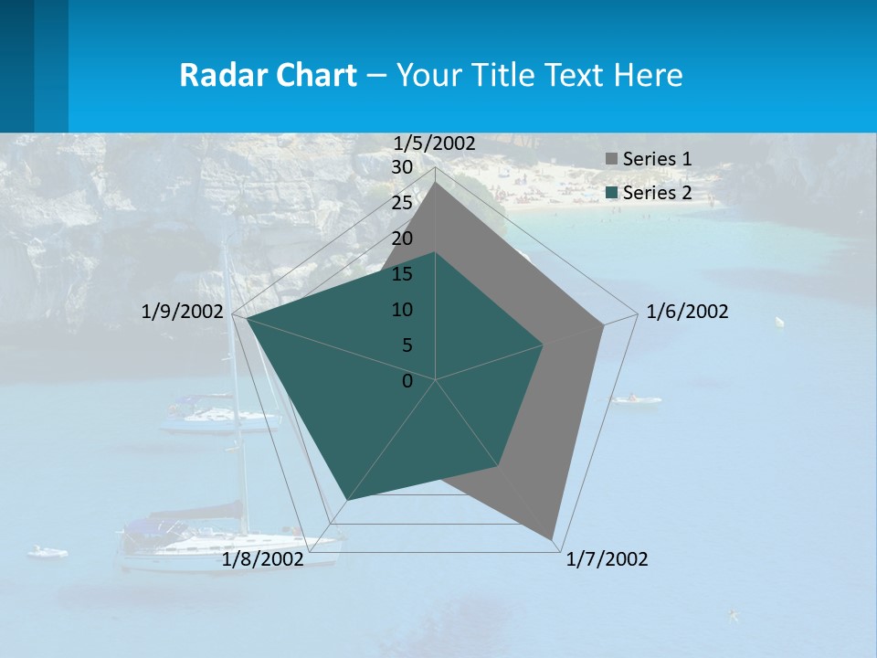 Macaralleta Landscape Blue PowerPoint Template