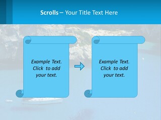 Macaralleta Landscape Blue PowerPoint Template