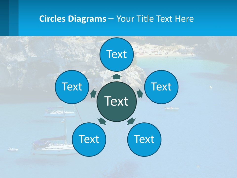 Macaralleta Landscape Blue PowerPoint Template