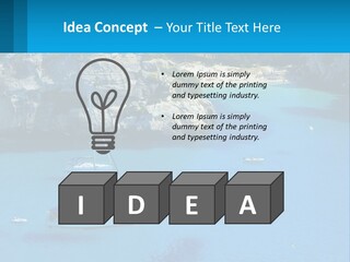 Macaralleta Landscape Blue PowerPoint Template