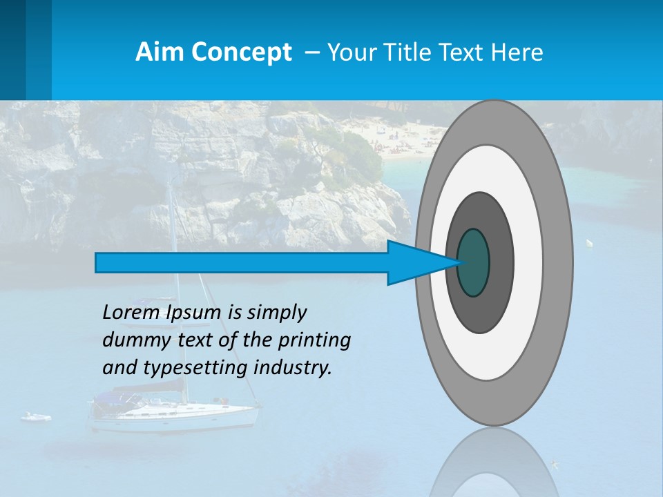 Macaralleta Landscape Blue PowerPoint Template