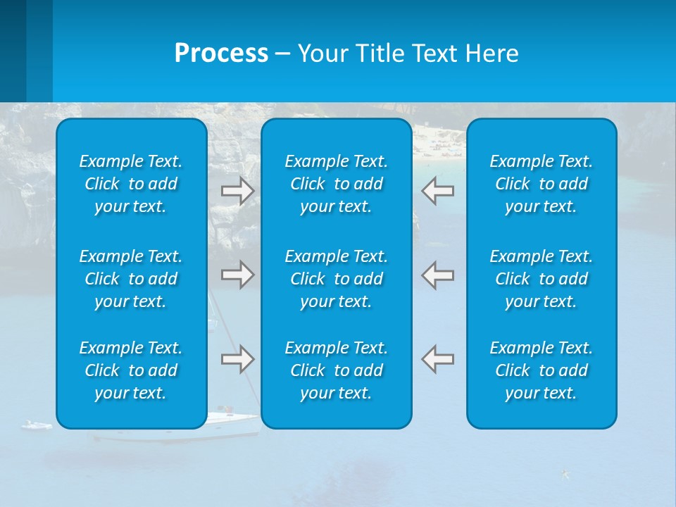 Macaralleta Landscape Blue PowerPoint Template