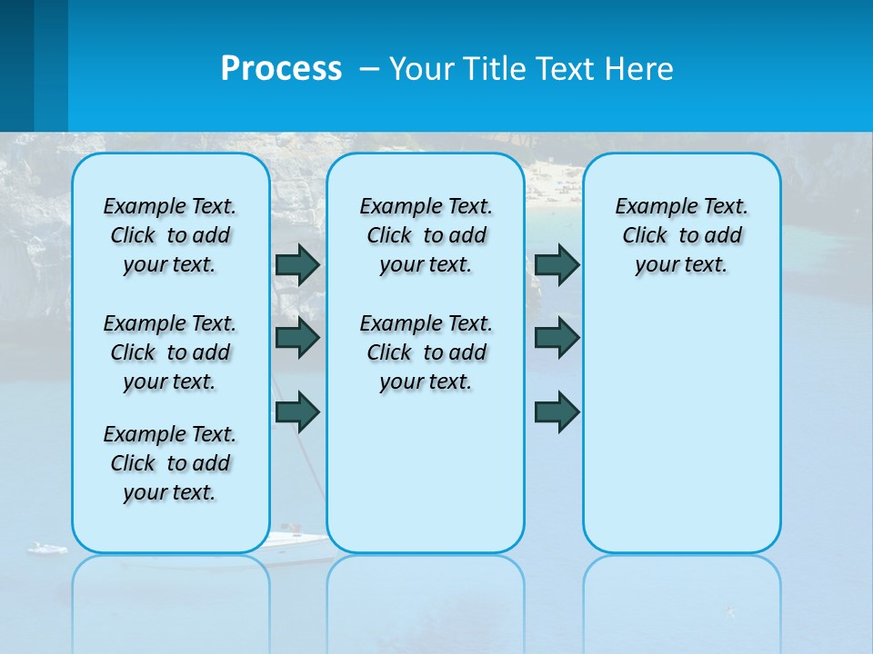 Macaralleta Landscape Blue PowerPoint Template