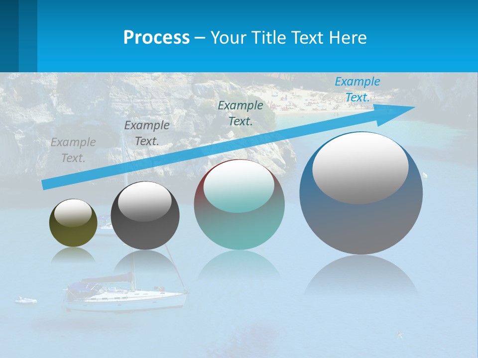 Macaralleta Landscape Blue PowerPoint Template