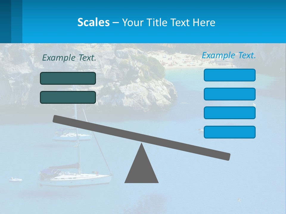 Macaralleta Landscape Blue PowerPoint Template