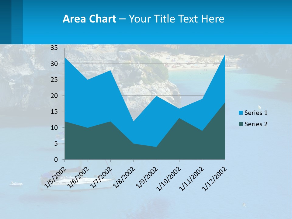 Macaralleta Landscape Blue PowerPoint Template
