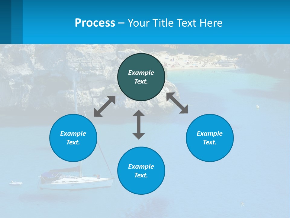 Macaralleta Landscape Blue PowerPoint Template