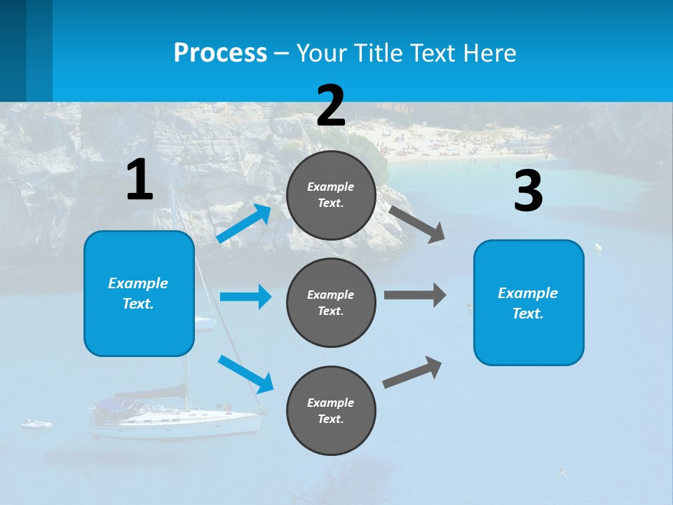 Macaralleta Landscape Blue PowerPoint Template