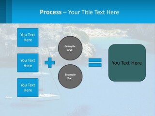 Macaralleta Landscape Blue PowerPoint Template