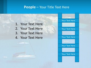 Macaralleta Landscape Blue PowerPoint Template