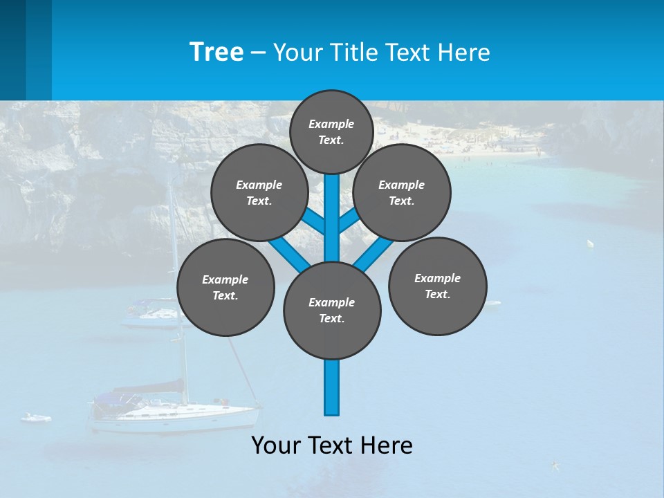 Macaralleta Landscape Blue PowerPoint Template