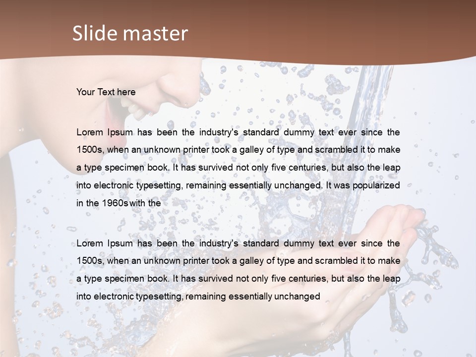 Health Caucasian Background PowerPoint Template