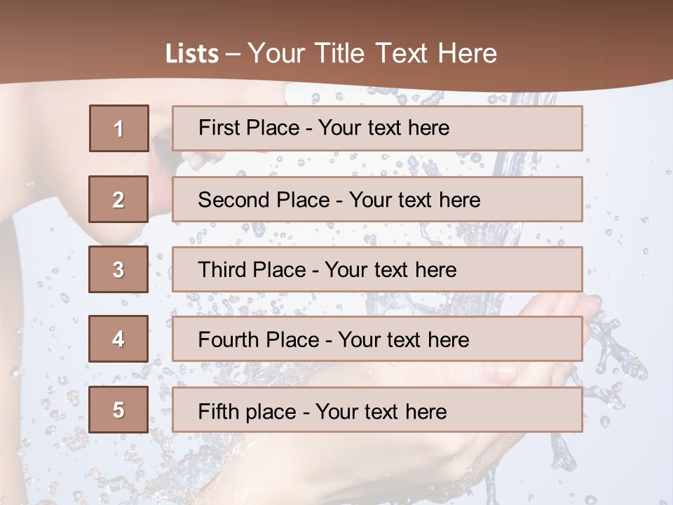 Health Caucasian Background PowerPoint Template