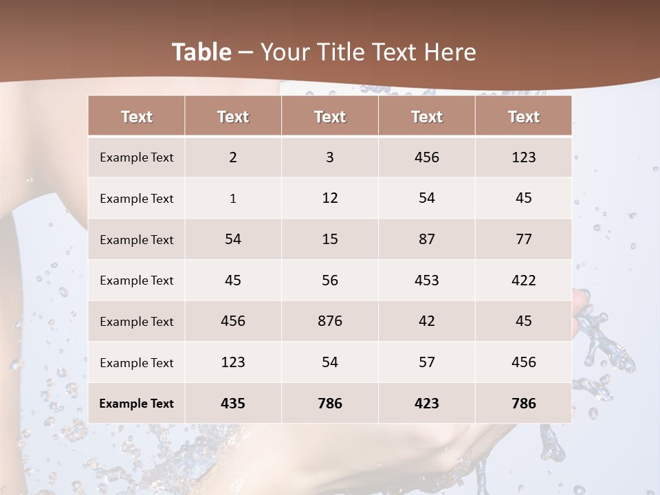 Health Caucasian Background PowerPoint Template
