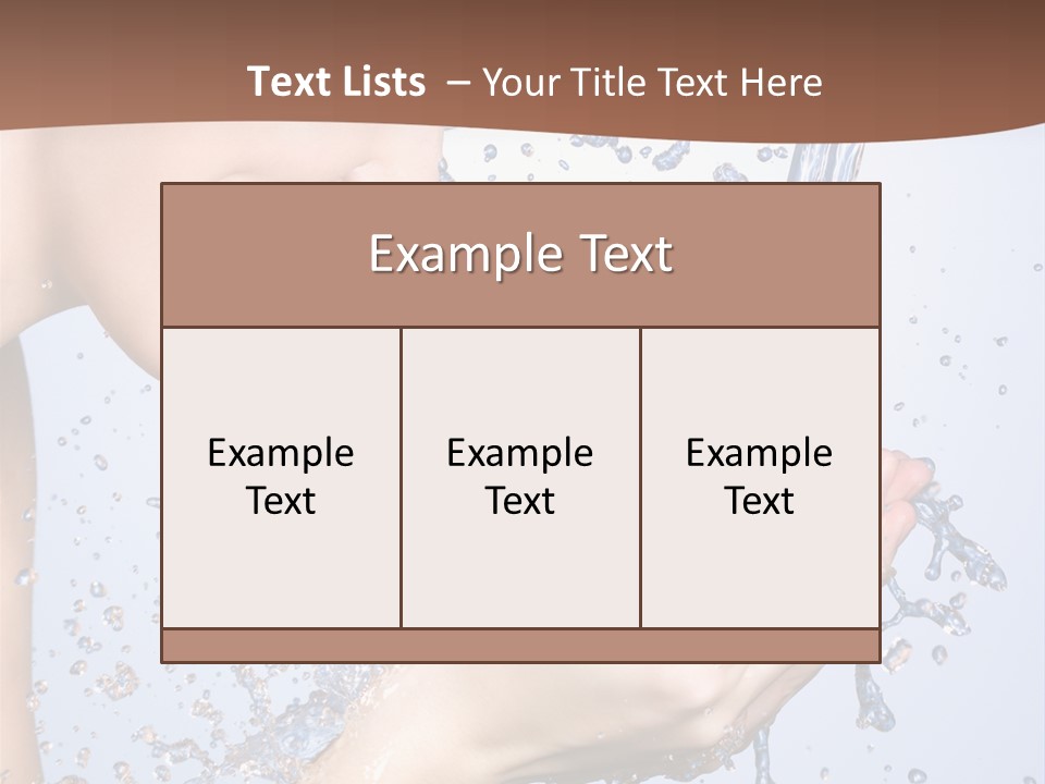 Health Caucasian Background PowerPoint Template