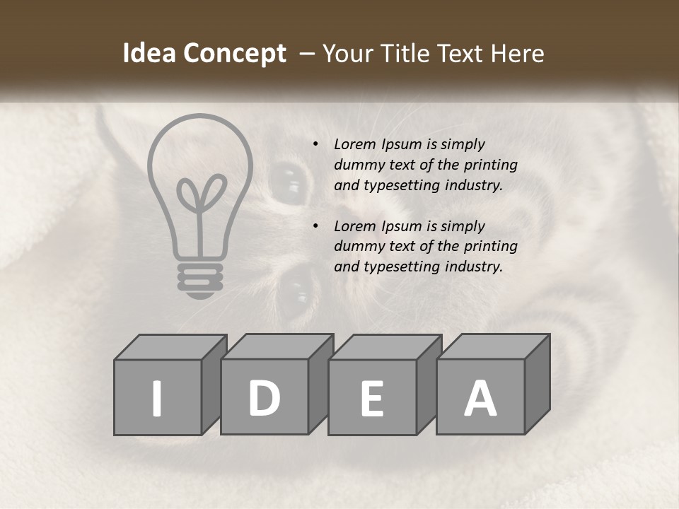 Whiskers Feline Charming PowerPoint Template