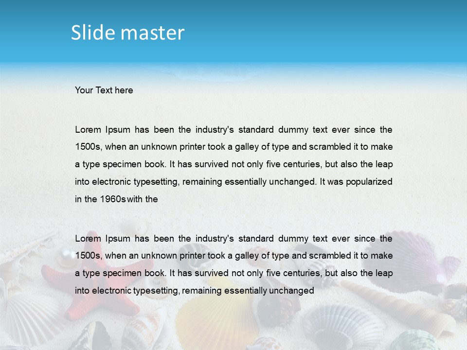 Ocean Paradise Shell PowerPoint Template