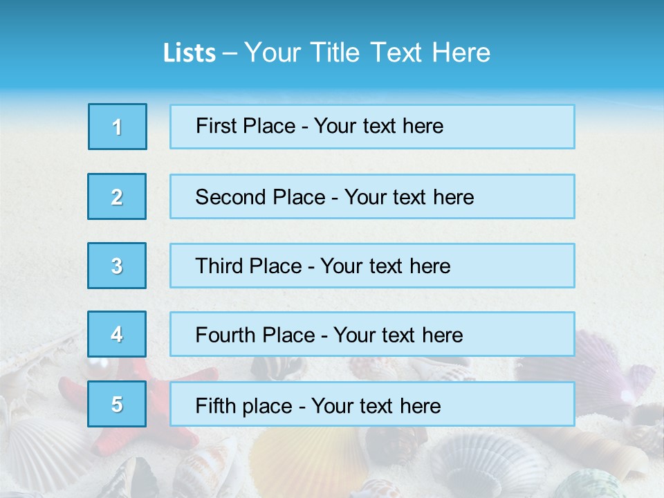 Ocean Paradise Shell PowerPoint Template