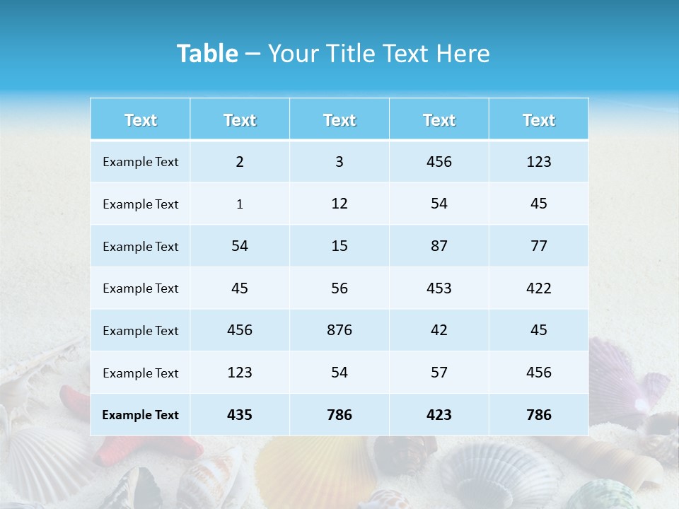 Ocean Paradise Shell PowerPoint Template