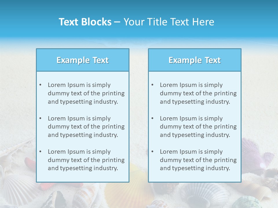 Ocean Paradise Shell PowerPoint Template