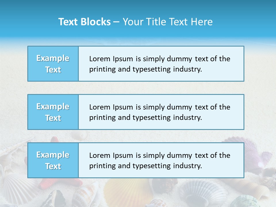 Ocean Paradise Shell PowerPoint Template