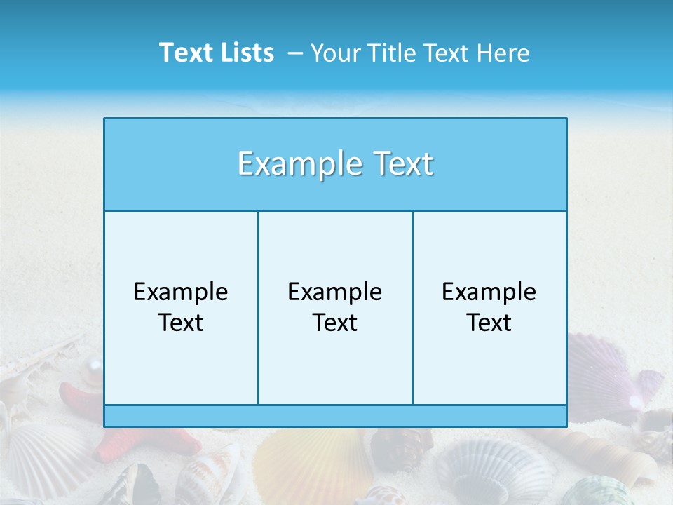 Ocean Paradise Shell PowerPoint Template