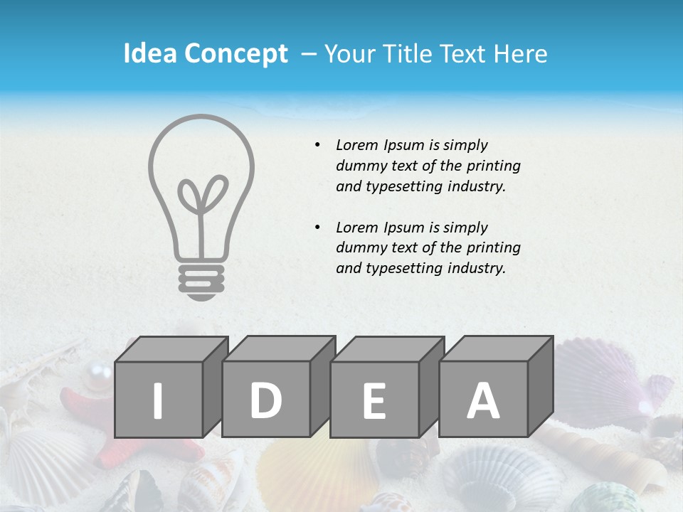 Ocean Paradise Shell PowerPoint Template