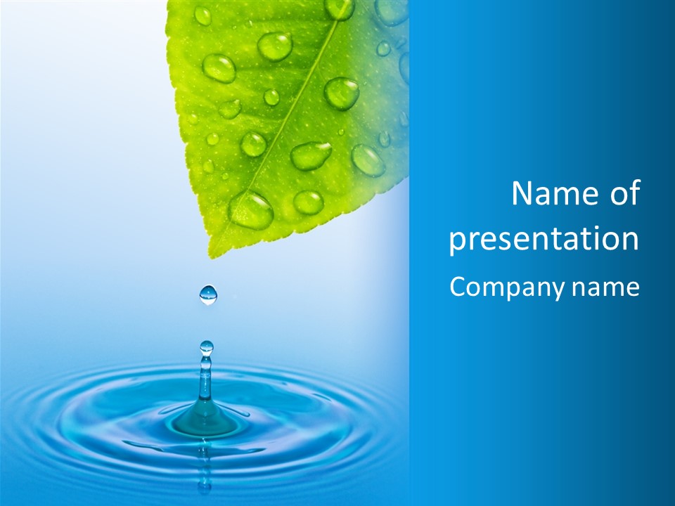 Drink Motion Closeup PowerPoint Template