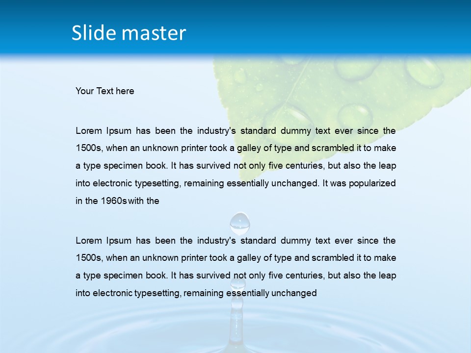 Drink Motion Closeup PowerPoint Template