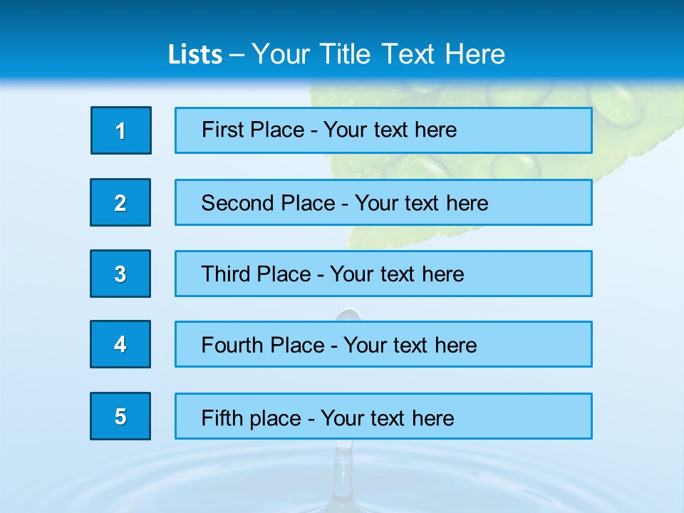 Drink Motion Closeup PowerPoint Template
