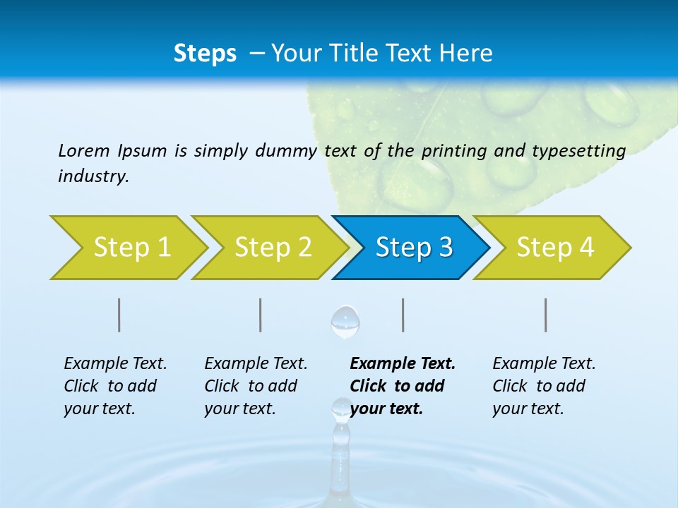Drink Motion Closeup PowerPoint Template