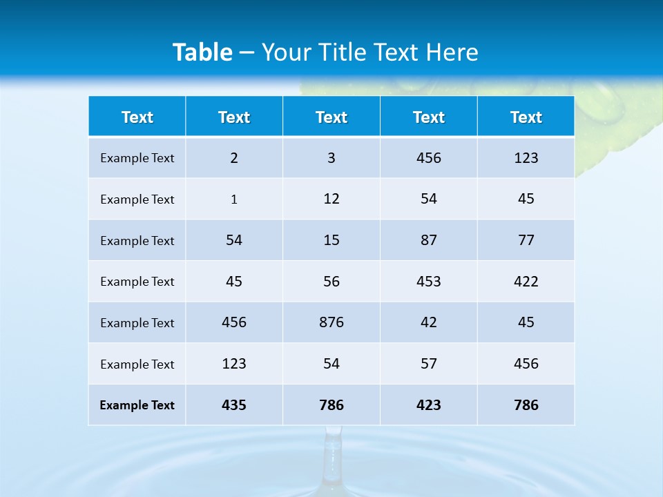 Drink Motion Closeup PowerPoint Template