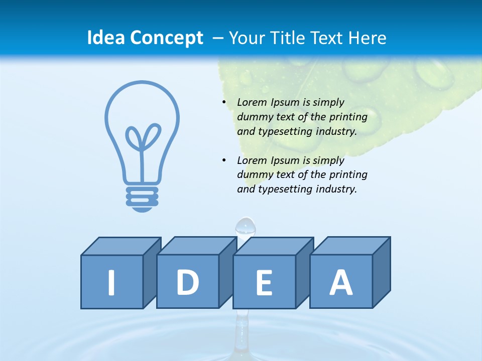 Drink Motion Closeup PowerPoint Template