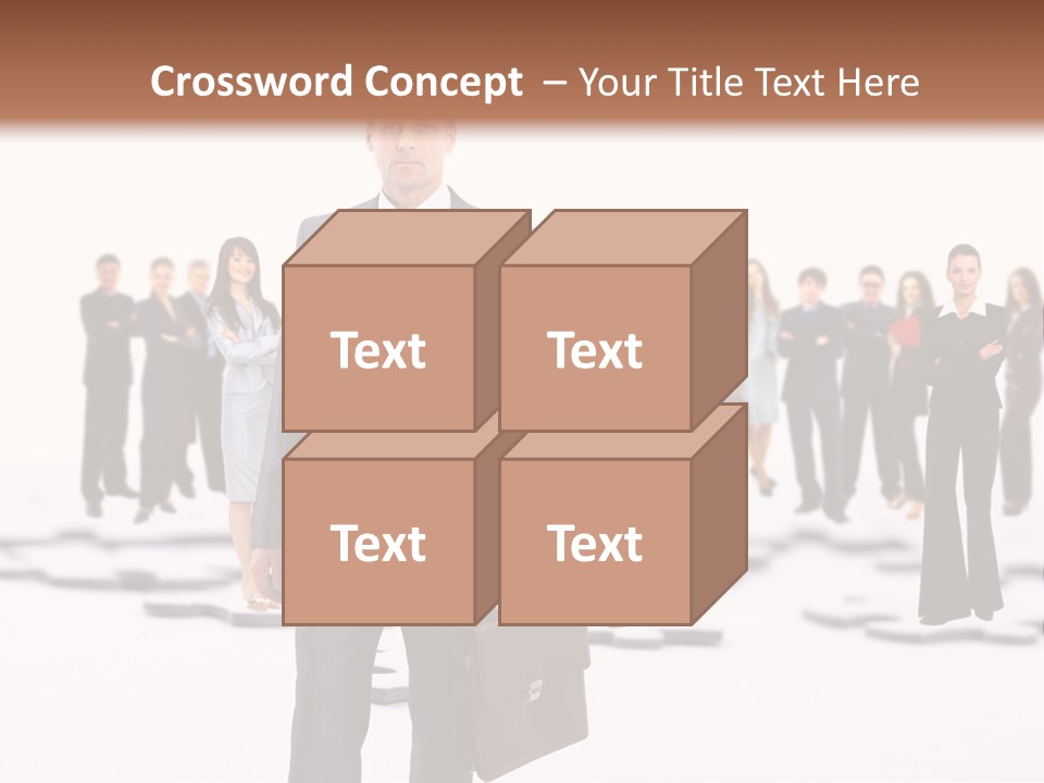 Piece Men Abstract PowerPoint Template