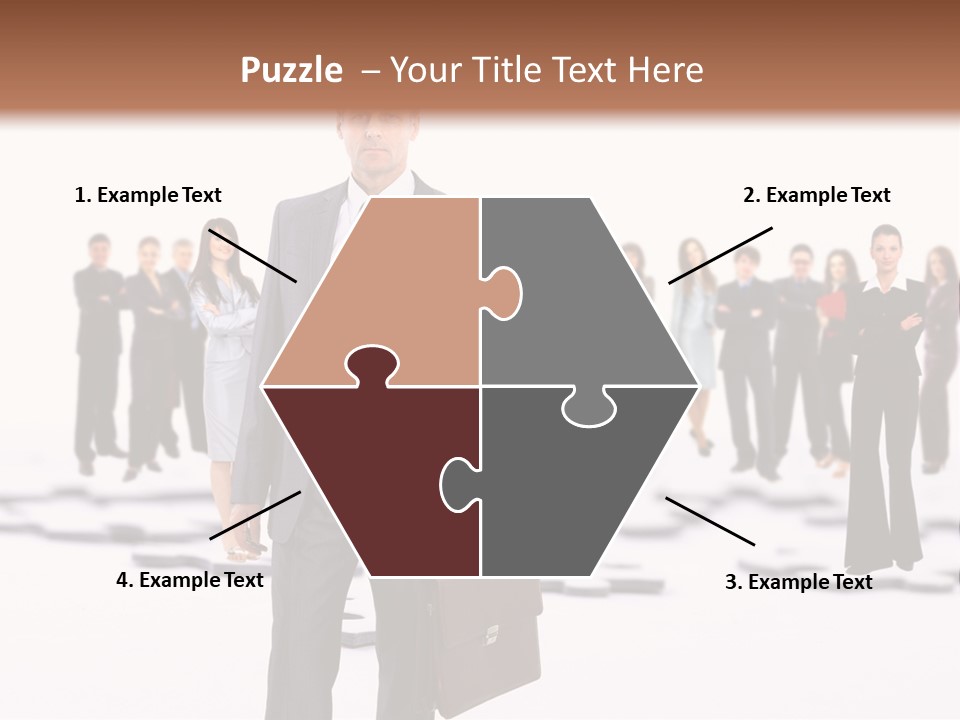 Piece Men Abstract PowerPoint Template