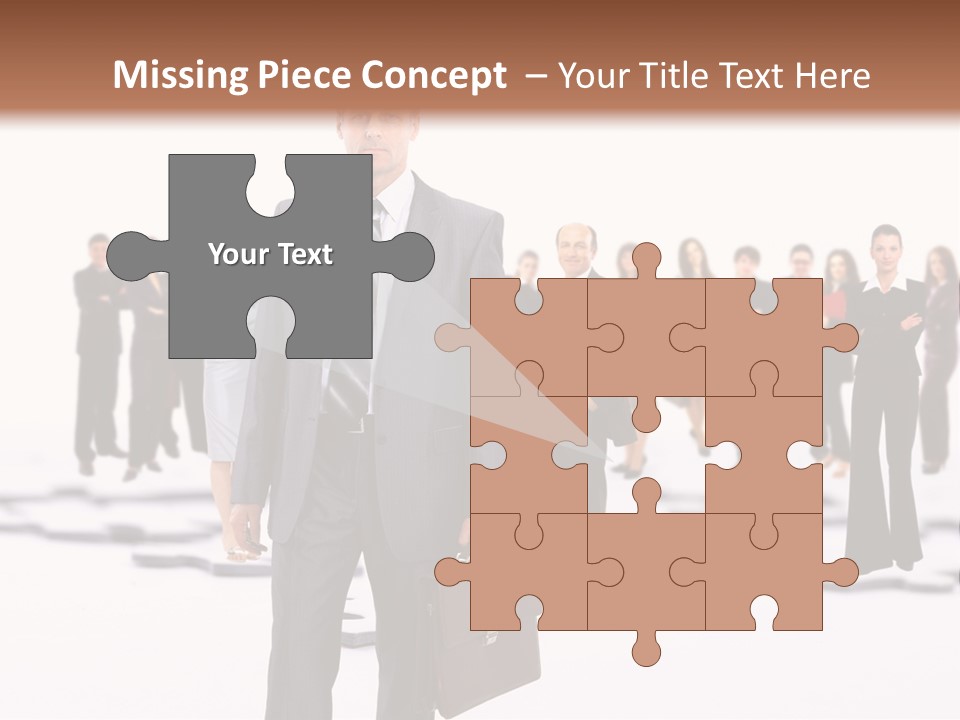 Piece Men Abstract PowerPoint Template