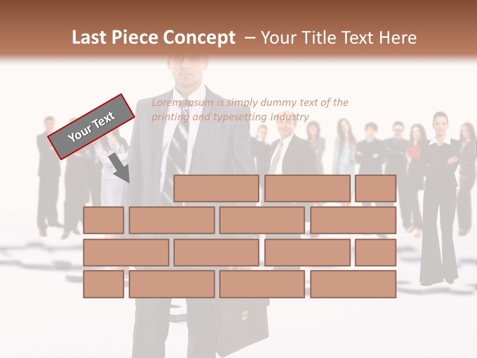 Piece Men Abstract PowerPoint Template