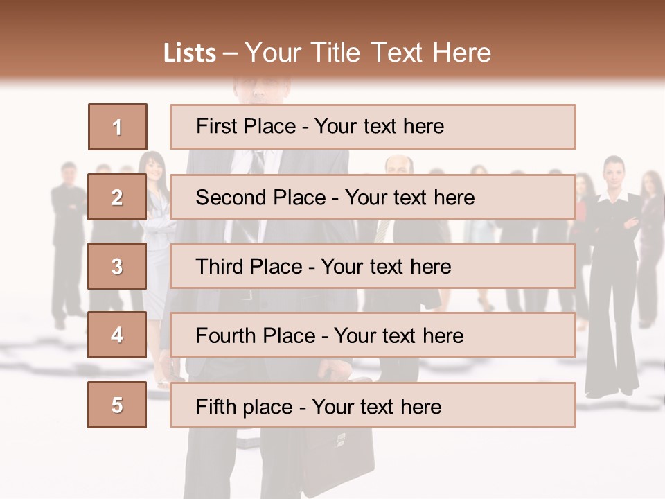 Piece Men Abstract PowerPoint Template