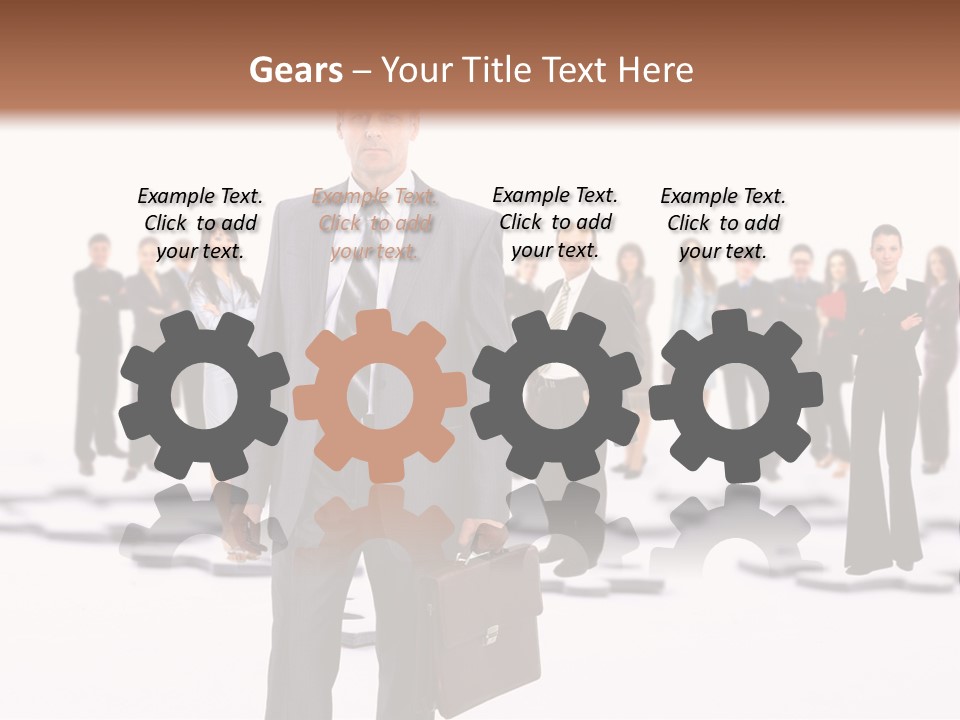 Piece Men Abstract PowerPoint Template