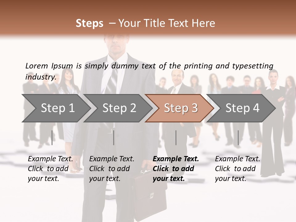 Piece Men Abstract PowerPoint Template