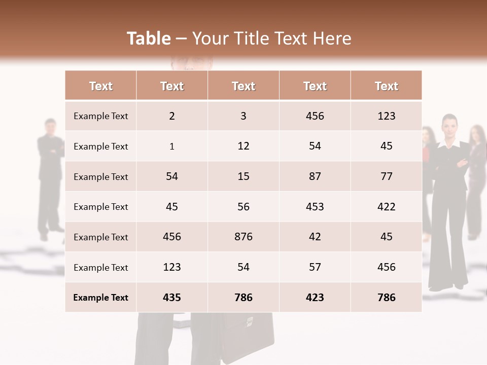 Piece Men Abstract PowerPoint Template