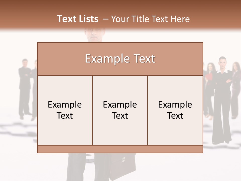 Piece Men Abstract PowerPoint Template