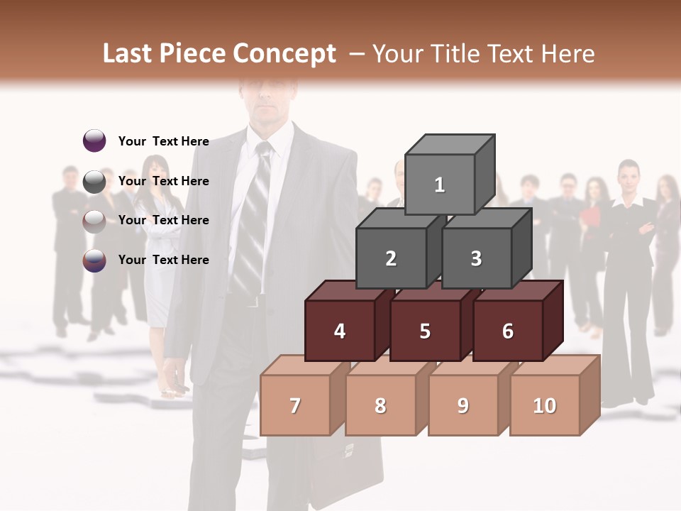 Piece Men Abstract PowerPoint Template